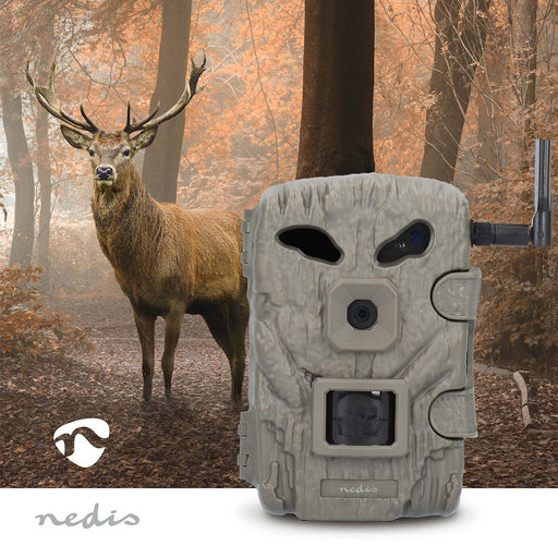 Nedis Wildlife Camera - 1080p@30fps, 30.0 MPixel, 2 MPixel CMOS, LCD Screen - Green