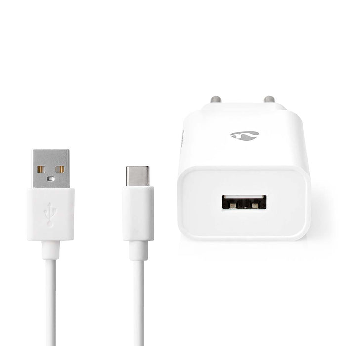 Nedis Wall Charger - 1x 2.4 A, Number of outputs: 1, Port type: 1x USB-A, 12 W - Single Voltage Output