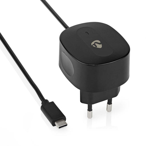 Nedis Wall Charger - 1x 3.0 A, Number of outputs: 1, USB-C (Fixed) Cable, 15 W - Single Voltage Output