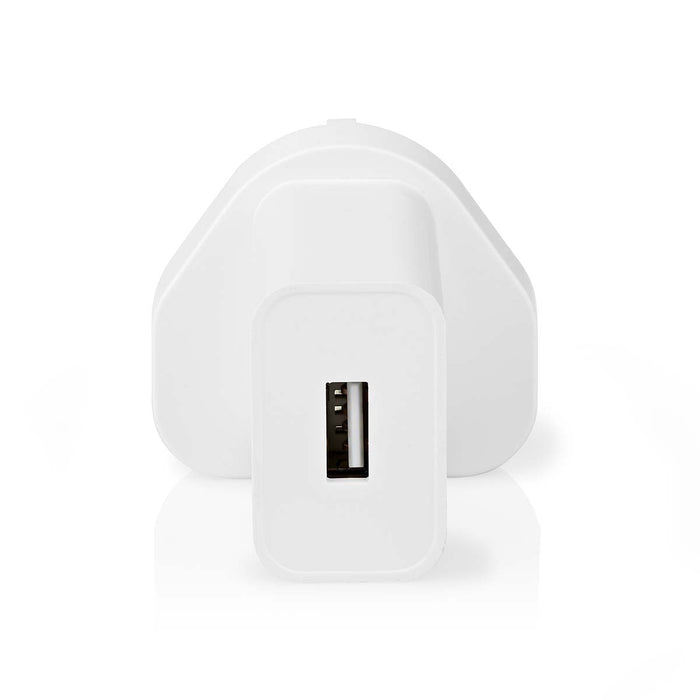 Nedis Wall Charger - 12 W, Quick charge feature, 1x 2.4 A, USB-A - Single Voltage Output