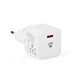 Nedis Wall Charger - 20 W, Quick charge feature, 1.67 / 2.22 / 3.0 A, USB-C - Automatic Voltage Selection