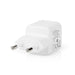 Nedis Wall Charger - 20 W, Quick charge feature, 1.67 / 2.22 / 3.0 A, USB-C - Automatic Voltage Selection