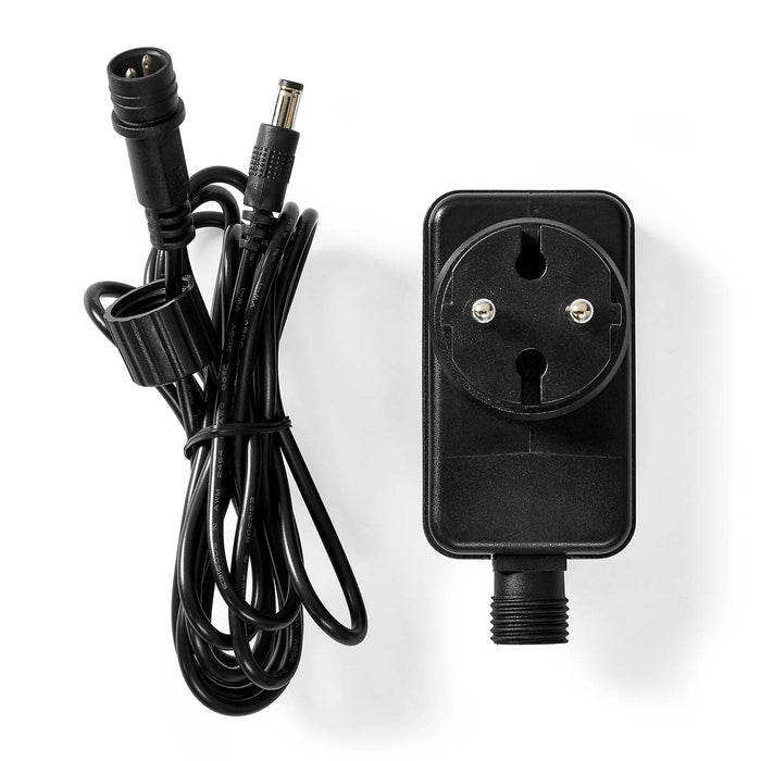 Nedis Universal AC Power Adapter - 24 W, 12 V DC, 1.80 m, 1 plug(s) - Black