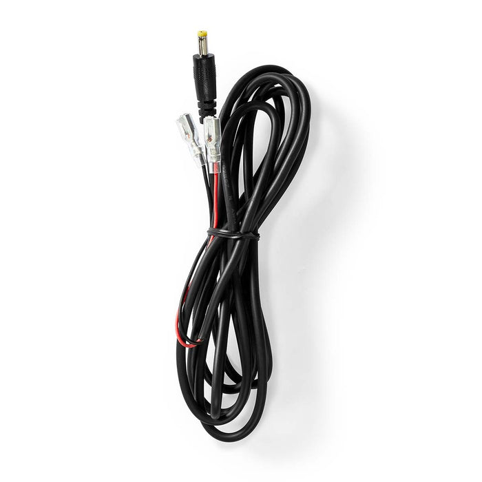 Nedis Power Cable - DC Female, Open, Straight, Black - Gift Box