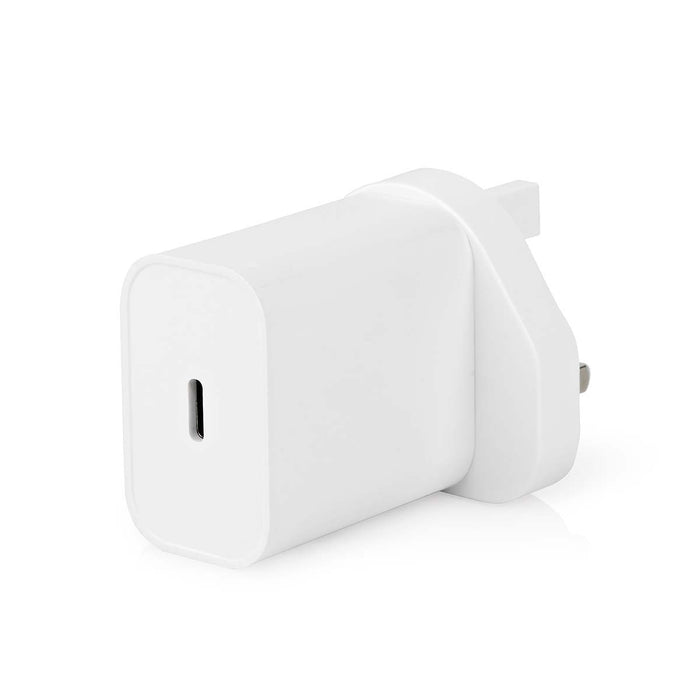 Nedis Wall Charger - 20 W, Quick charge feature, 1.67 / 2.22 / 3.0 A, USB-C - Automatic Voltage Selection