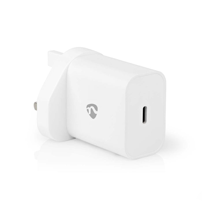 Nedis Wall Charger - 20 W, Quick charge feature, 1.67 / 2.22 / 3.0 A, USB-C - Automatic Voltage Selection