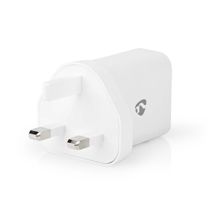 Nedis Wall Charger - 20 W, Quick charge feature, 1.67 / 2.22 / 3.0 A, USB-C - Automatic Voltage Selection