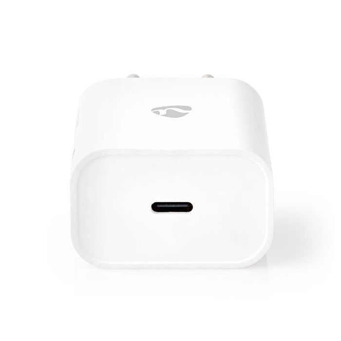 Nedis Wall Charger - 1.67 A / 2.22 A / 3.0 A, Number of outputs: 1, Port type: 1x USB-C, 15 / 20 / 20 W - Automatic Voltage Selection