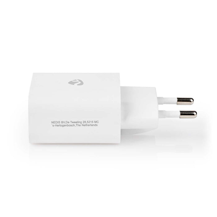 Nedis Wall Charger - 1.67 A / 2.22 A / 3.0 A, Number of outputs: 1, Port type: 1x USB-C, 15 / 20 / 20 W - Automatic Voltage Selection