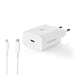 Nedis Wall Charger - 1.67 A / 2.22 A / 3.0 A, Number of outputs: 1, Port type: 1x USB-C, 15 / 20 / 20 W - Automatic Voltage Selection