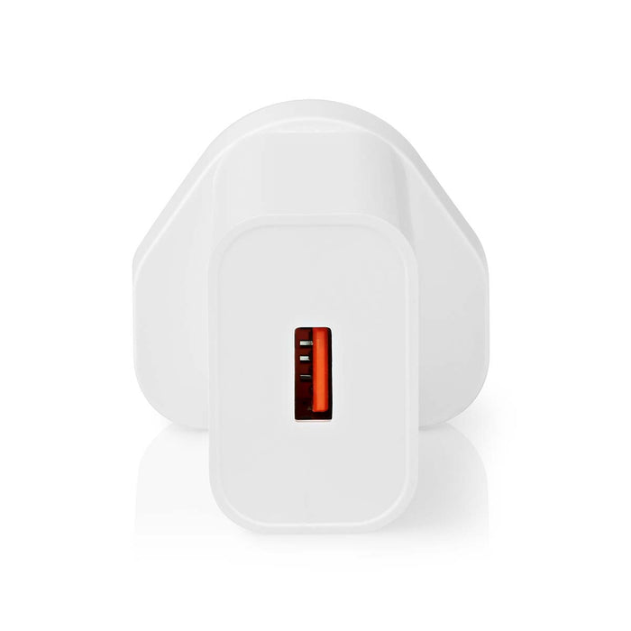 Nedis Wall Charger - 18 W, Quick charge feature, 3.0 A, USB-A - Automatic Voltage Selection