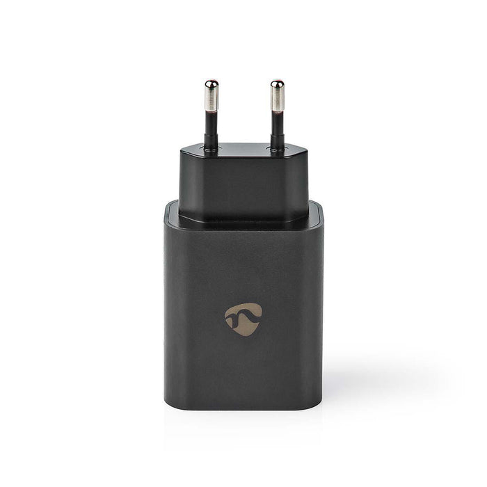 Nedis Wall Charger - 1.5 A / 2.0 A / 2.5 A / 3.0 A, Number of outputs: 1, Port type: 1x USB-C, 15 / 27 / 30 / 32 W - Automatic Voltage Selection