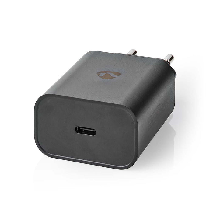 Nedis Wall Charger - 1.5 A / 2.0 A / 2.5 A / 3.0 A, Number of outputs: 1, Port type: 1x USB-C, 15 / 27 / 30 / 32 W - Automatic Voltage Selection