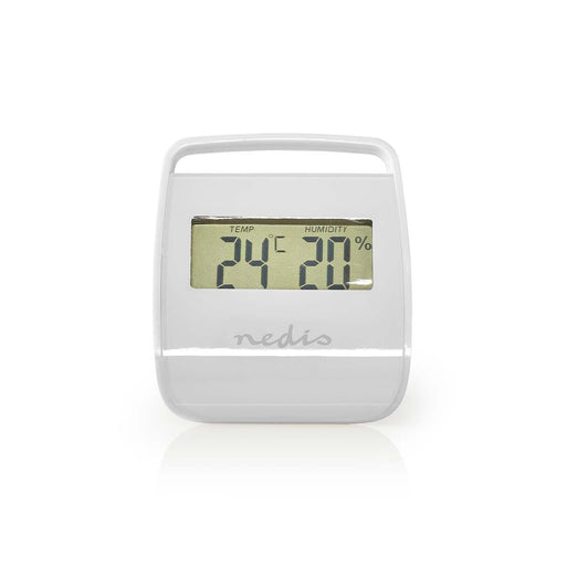 Nedis Digital Thermometer - Indoor, Indoor temperature, Indoor humidity, Indoor humidity - White