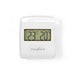 Nedis Digital Thermometer - Indoor, Indoor temperature, Indoor humidity, Indoor humidity - White