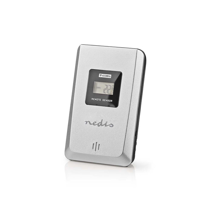 Nedis Weather Station - Indoor & Outdoor, Including wireless weather sensor, Weather forecast, LCD Display - Alarm clock function