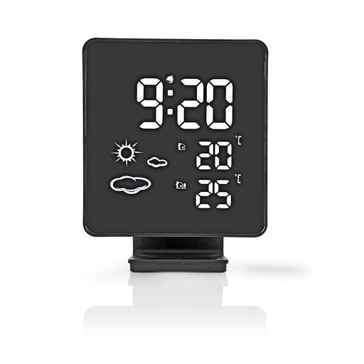 Nedis Weather Station - Indoor & Outdoor, Including wireless weather sensor, Weather forecast, Digital - Alarm clock function