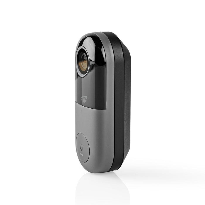 Nedis SmartLife Video Doorbell - Wi-Fi, Transformer, Full HD 1080p, Night vision - Black / Grey