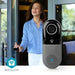 Nedis SmartLife Video Doorbell - Wi-Fi, Transformer, Full HD 1080p, Night vision - Black / Grey