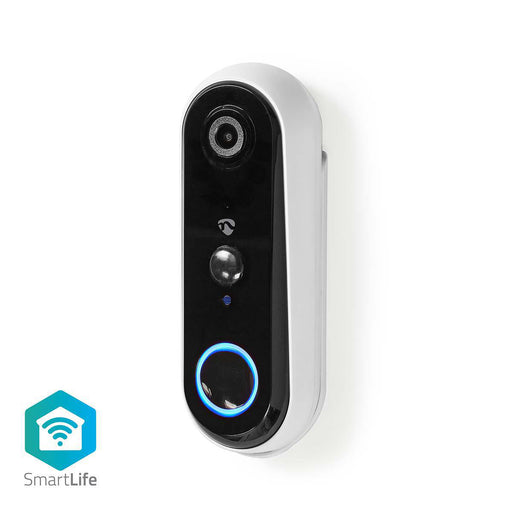 Nedis SmartLife Video Doorbell - Wi-Fi, Battery Powered, HD 720p, Night vision - White