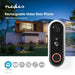 Nedis SmartLife Video Doorbell - Wi-Fi, Battery Powered, HD 720p, Night vision - White