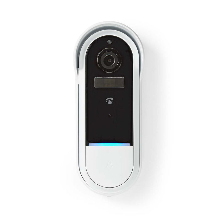 Nedis SmartLife Video Doorbell - Wi-Fi, Battery Powered / Transformer, Full HD 1080p, Night vision - White