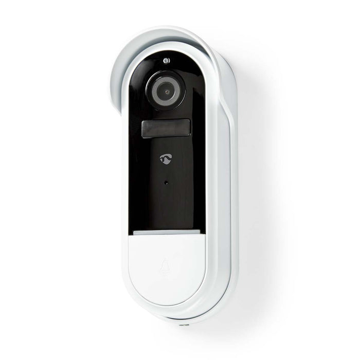 Nedis SmartLife Video Doorbell - Wi-Fi, Battery Powered / Transformer, Full HD 1080p, Night vision - White