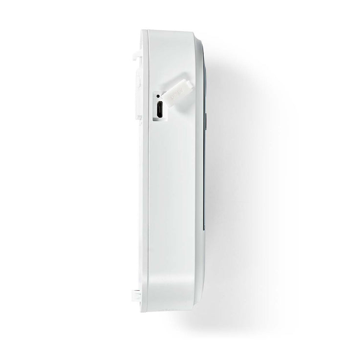 Nedis SmartLife Video Doorbell - Wi-Fi, Battery Powered / Transformer, Full HD 1080p, Night vision - White