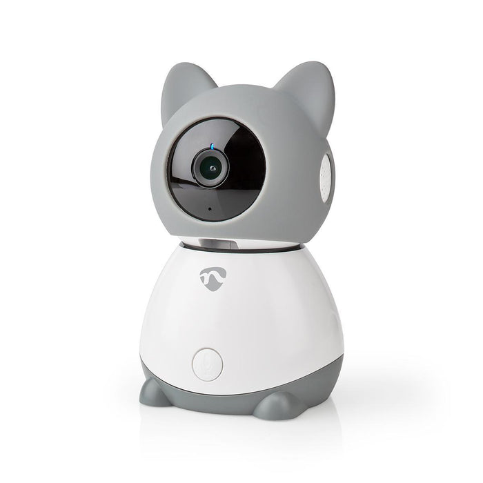 Nedis SmartLife Indoor Camera - Wi-Fi, Full HD 1080p, Pan tilt, Night vision - Grey / White