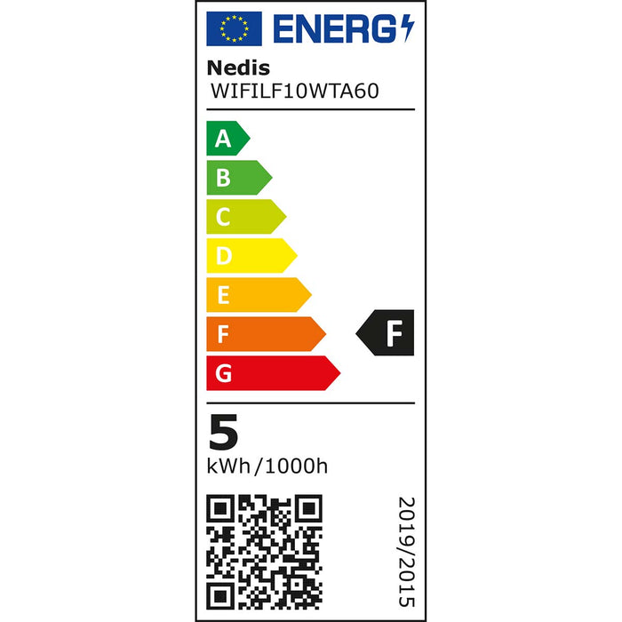 Nedis SmartLife LED Filament Bulb - Wi-Fi, E27, 500 lm, A60 - 1 pcs