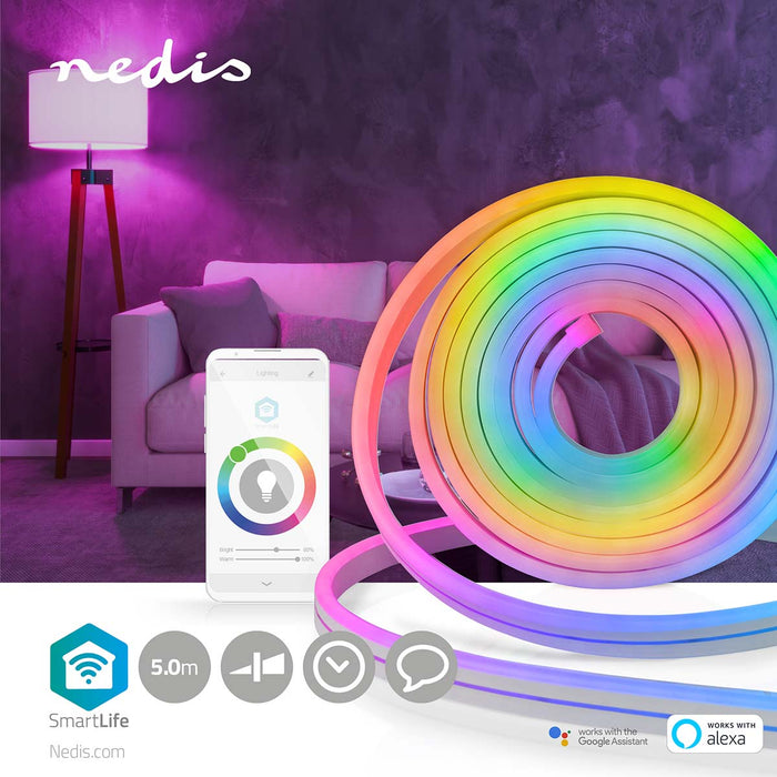 Nedis SmartLife LED Strip - Wi-Fi, Multi Colour, SMD, 480 lm - Android / IOS