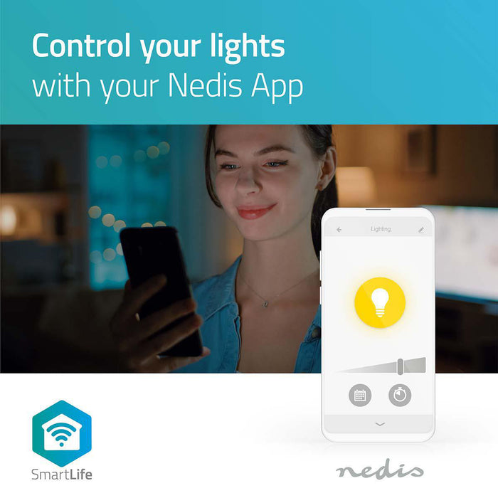 Nedis SmartLife LED Bulb - Wi-Fi, GU10, 400 lm, PAR16 - 1 pcs