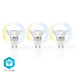 Nedis SmartLife LED Bulb - Wi-Fi, GU10, 400 lm, PAR16 - 3 pcs