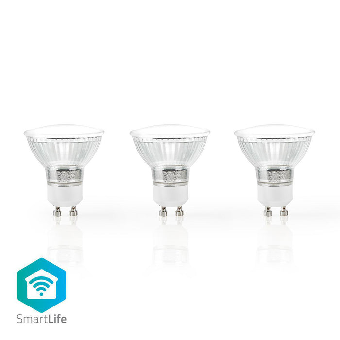 Nedis SmartLife LED Bulb - Wi-Fi, GU10, 330 lm, PAR16 - 3 pcs