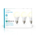 Nedis SmartLife LED Bulb - Wi-Fi, E27, 800 lm, A60 - 3 pcs