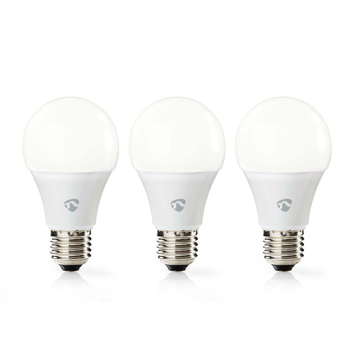 Nedis SmartLife LED Bulb - Wi-Fi, E27, 800 lm, A60 - 3 pcs