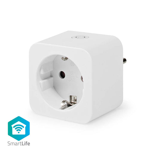 Nedis SmartLife Smart Plug - Wi-Fi, Power meter, 3680 W, Android / IOS - White