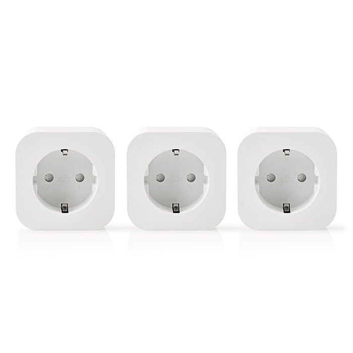 Nedis SmartLife Smart Plug - Wi-Fi, 2500 W, Plug with earth contact / Type F (CEE 7/7), Android / IOS - White