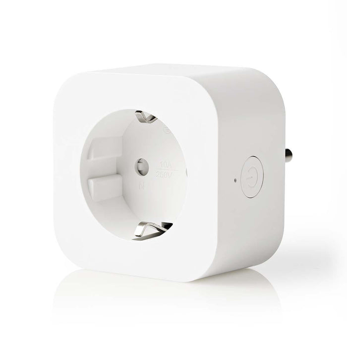 Nedis SmartLife Smart Plug - Wi-Fi, 2500 W, Plug with earth contact / Type F (CEE 7/7), Android / IOS - White