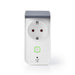 Nedis SmartLife Smart Plug - Wi-Fi, IP44, Power meter, Android / IOS - Grey / White