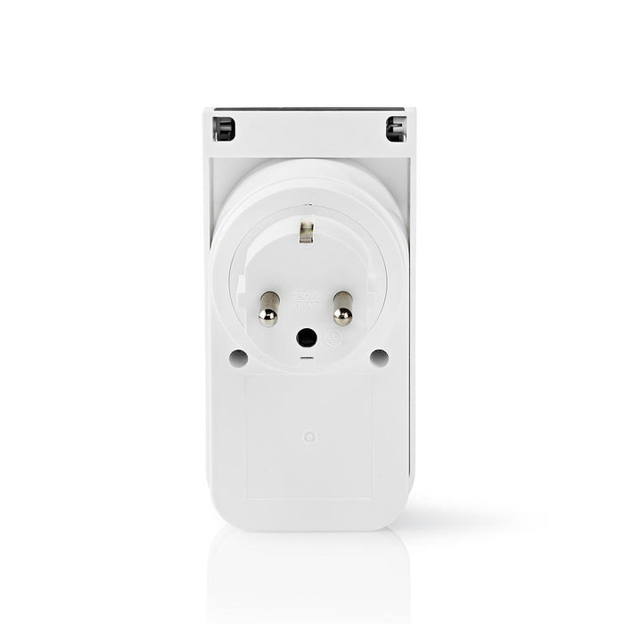 Nedis SmartLife Smart Plug - Wi-Fi, IP44, Power meter, Android / IOS - Grey / White