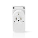 Nedis SmartLife Smart Plug - Wi-Fi, IP44, Power meter, Android / IOS - Grey / White