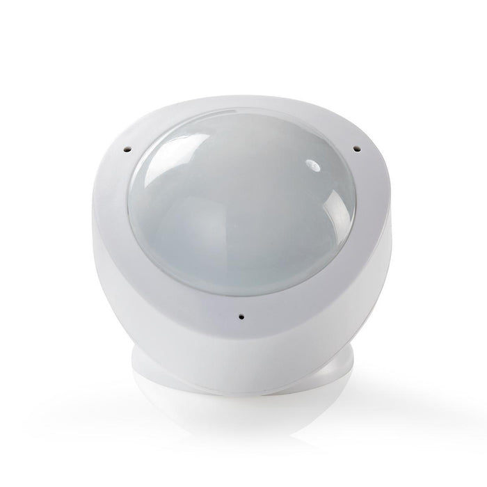 Nedis SmartLife Motion Sensor - Wi-Fi, Battery Powered / Mains Powered, Detector angle: 120 °, Detector range: 10.0 m - White