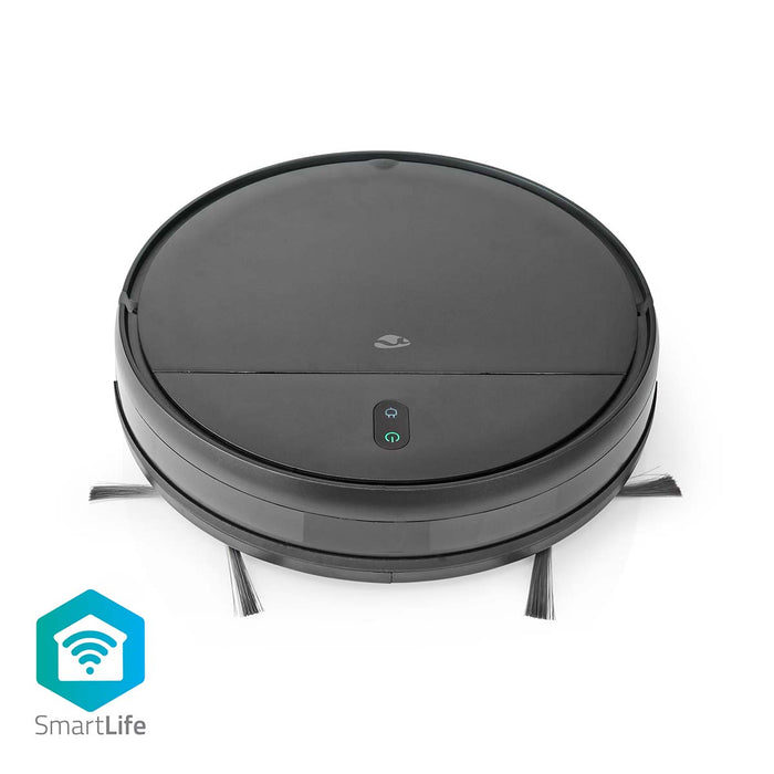 Nedis SmartLife Robot Vacuum Cleaner - Random, Wi-Fi, Capacity collection reservoir: 0.2 l, Black - Android / IOS