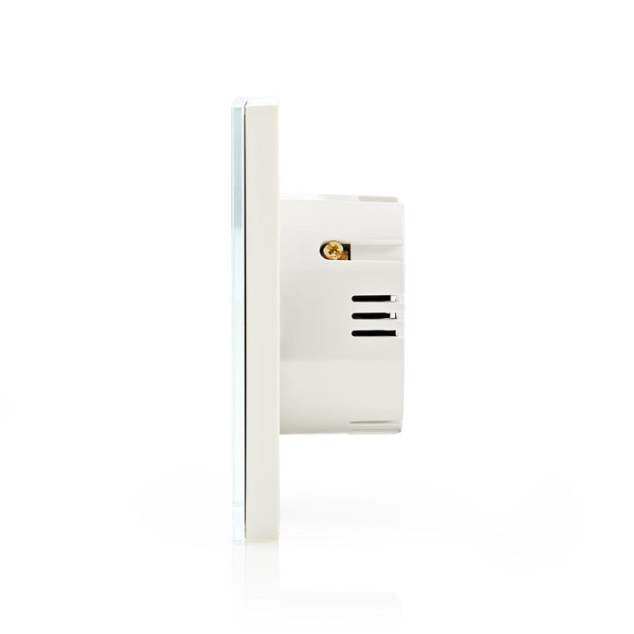 Nedis SmartLife Wall Switch - Wi-Fi, Single, Wall Mount, Glass - White