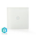 Nedis SmartLife Wall Switch - Wi-Fi, Single, Wall Mount, Glass - White