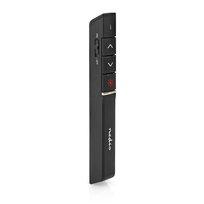 Nedis Presenter - Laser pointer range up to: 100 m - Wireless range up to: 30 m - Black, 