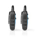 Nedis Walkie-Talkie Set - 2 Handsets, Up to 3 km, Frequency channels: 3, up to 3 Hours - Black / Blue