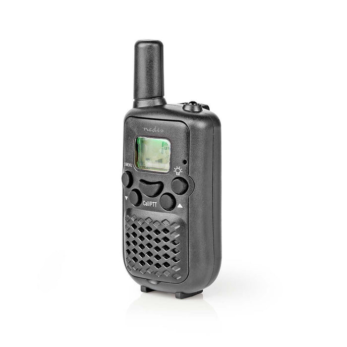 Nedis Walkie-Talkie Set - 2 Handsets, Up to 5 km, Frequency channels: 8, up to 2.5 Hours - Black