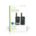 Nedis Walkie-Talkie Set - 2 Handsets, Up to 6 km, Frequency channels: 8, 2 Headsets - Black